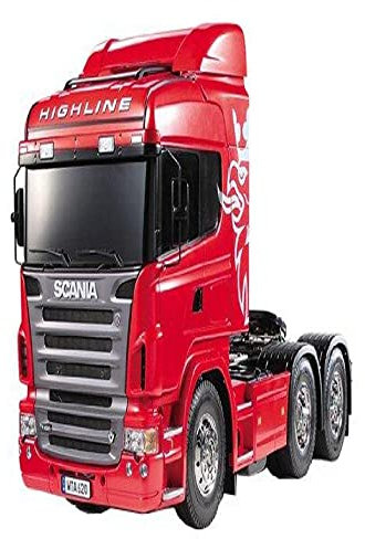 TAMIYA TMYTAM56323 300056323 - Scania R620 Highline,ferngesteuerte 3Achs LKW Zugmaschine, 1:14, Bausatz
