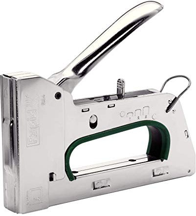 Rapid R34 Handtacker - Kompakter Tacker aus Stahl für Folien und Isolierungen, für Typ 140 Klammern (6-14 mm), Ergonomisch, Rückschlagfrei