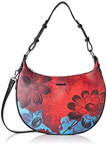 Desigual Bag Sinergia Siberia, Sac à bandoulière Femme, Rot (Rojo Loft), 25x2.5x36 Centimeters (B x H x T)