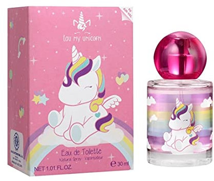 Eau My Unicorn Parfüm für Kinder: Duft für Mädchen im schönen Glasflakon und Einhorn Motiv (30ml)