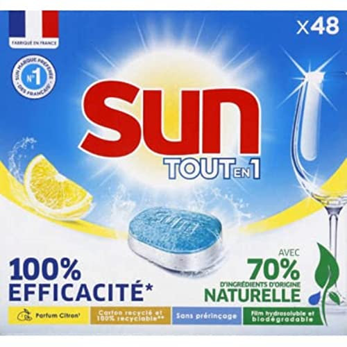 Sun Sun todo en un lavavajillas lemon – Las 48 pastillas