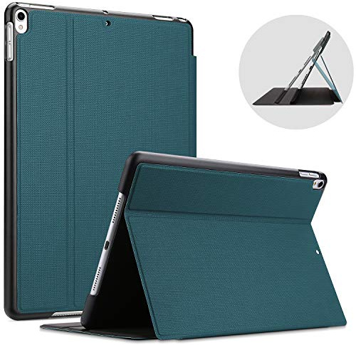 ProCase iPad Air 3 10,5 tum 2019/iPad Pro 10.5 2017 fodral, smalt stativ skyddande folio fodral smart fodral för iPad Air 10,5 tum (tredje generationen) 2019/iPad Pro 10,5 tum 2017 – blågrön