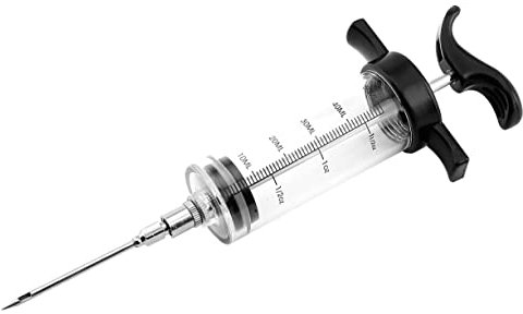 Tarrington House Siringa per marinatura BBQ, 23 x 8 x 4 cm, acciaio inox/PP/silicone/gomma, 50 ml