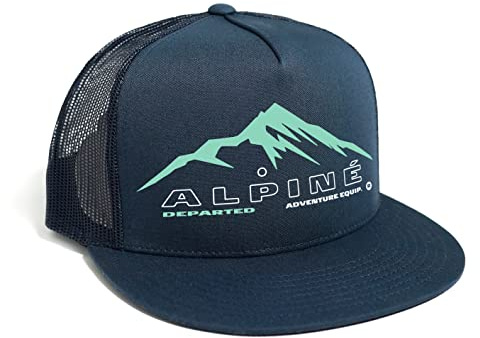 DEPARTED Herren Mesh Trucker Hat mit Print/Motiv - Snapback Cap - No. 142, Coastal Navy
