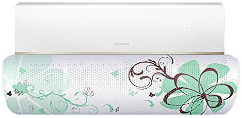 Ncheli Deflector de viento para acondicionadores de aire, deflector perforado para acondicionadores de aire, adecuado para el hogar y la oficina (27 x 90 cm)