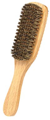 IWOWHERO Doppelseitige Bartbürste Mit Wildschweinborsten Tragbarer Bartkamm Für Herren Ergonomischer Holzgriff Hautfreundlich Zur Bartpflege Und Styling
