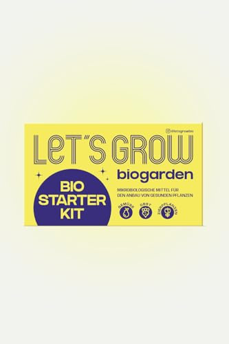 Bio Starter Kit: Let’s Grow Bio - Lebender Dünger Organic-Balance®, Bodenverbesserer Ecostern®, Immunität&Resistenz Fitobact® und Bio-Haftmittel Liposam®,4x250ml