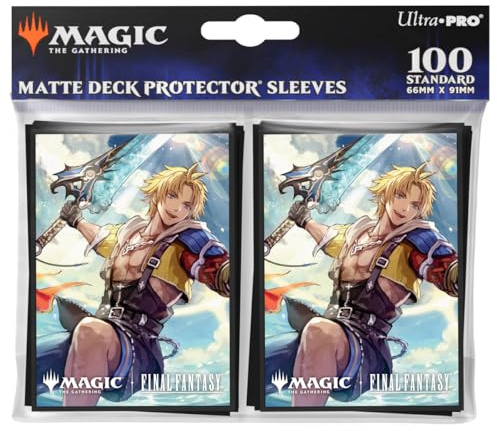 Ultra PRO - Final Fantasy x Universes Beyond Tidus (Commander) 100ct Deck Protector Sleeves for Magic: The Gathering | Trading Card Accessories, Collectible Card Game Gear, Final Fantasy Collectibles