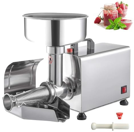 SAIYERUS Macchina Elettrica per Passare Il Pomodoro, Passaverdure per Salsa di Pomodoro, Spremipomodoro da 450 W e Macchina per La Conservazione di Passate di Pomodoro, Pressa per Alimenti,110V