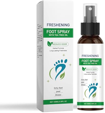 Tea Tree Oil Foot & Shoe Deodorizer Spray -100ml, Effectively combats athlete's foot, stops sweating and deodorizing, and provides a cooling and itch-relieving effect