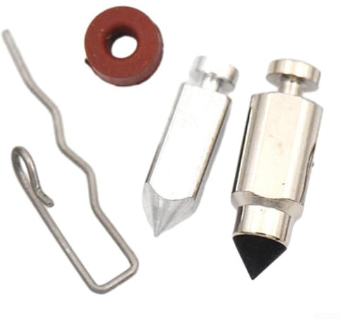 Yuanpgky Vergaser-Schwimmerventil-Nadel-Set, kompatibel mit 394681, 394989, 391071, 299720, für die meisten 7-18 für HP-Motoren, Rasenmäher-Teile, Ersatz