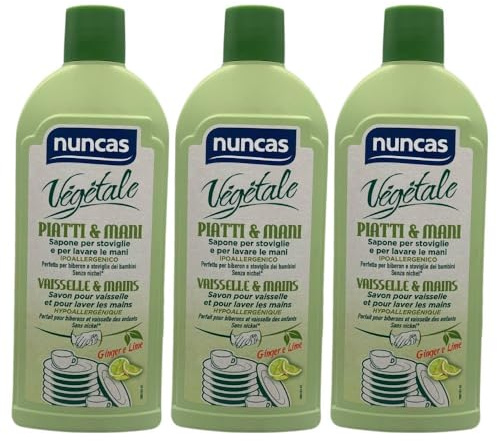 Sapone per Stoviglie e per Lavare le Mani, Perfetto per Biberon e Stoviglie dei Bambini, 500ml (3 Unità)