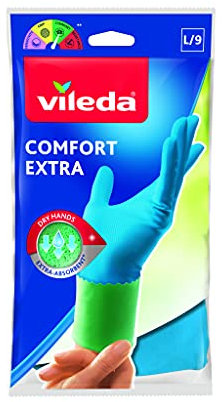 Vileda - Confort Extra - Guantes multi-usos, talla grande