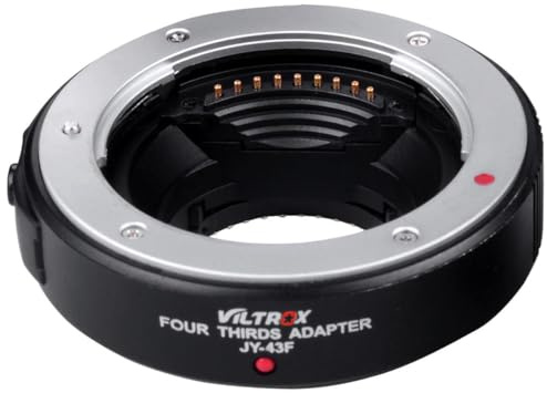 Viltrox JY-43F - Adaptador de Lente (4 tercios, 4/3 a Cuatro terceros 4/3, Color Negro