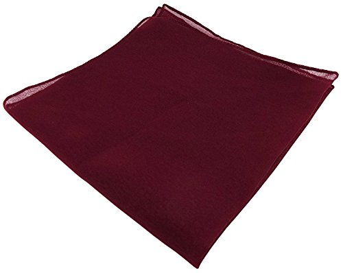 TigerTie - feines Chiffon Einstecktuch in einfarbig Uni - Tuchgröße 30 x 30 cm