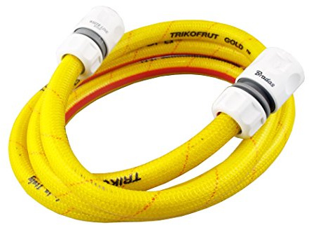 2m Length of Quality Braided Garden Hose with connectors,to Join You Hose Reel to a Garden tap
