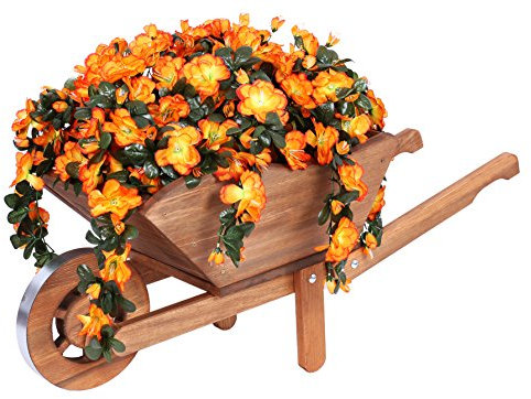 Tradizionale in legno rustico decorativo a forma di carriola (100 CM)