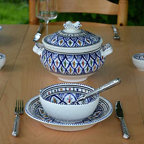 Service à soupe Bakir bleu - 12 pers