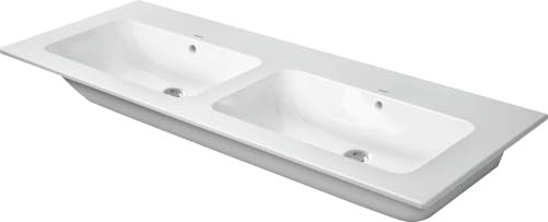 Duravit ME by Starck Doppelwaschtisch Weiß Hochglanz 1300mm