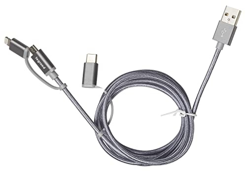 Legrand - Cordon USB Type-A vers micro USB ou USB C et Lightning