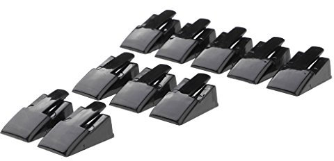 Homyl 10 Stück Schmuckhalter Ringhalter Fingerring Ständer Schmuckständer Ringständer aus Kunststoff - Schwarz