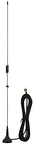 Antenne radio à double fréquence magnétique de la voiture Antenne radio mobile UHF + VHF Intensificateur de signal automobile Antenne Scanner Radio Base Magnétique Mini Antenne