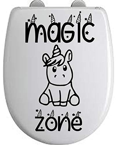 Print Corner Sticker Fun Abattant Toilette Licorne Magic Zone Unicorn