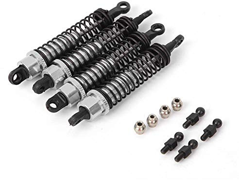 Vbest life RC Car Stoßdämpfer vorne und hinten, 80MM RC Car Stoßdämpfer vorne und hinten Zubehör für RGT 136100 1/10(Silber)