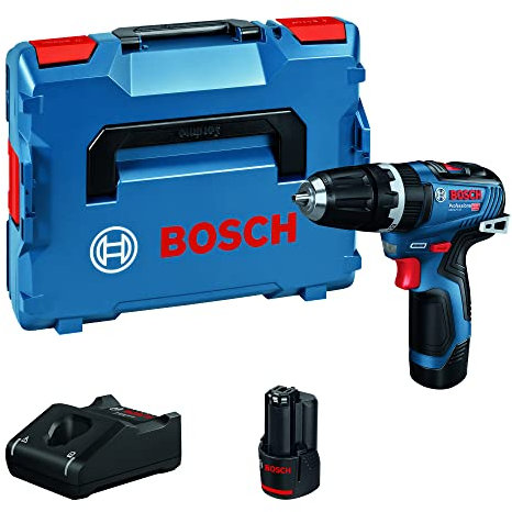 Bosch Professional 12V System perceuse-visseuse à percussion sans-fil GSB 12V-35 (couple dur/tendre 20/35 Nm, avec 1 clip de ceinture, 1 porte-embout, L-BOXX)