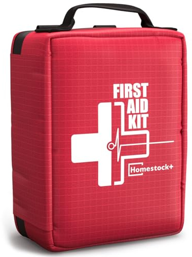 First Aid Kit, Professional Trauma First Aid Kit with Labelled Compartments Molle System for Car, Hiking, Backpacking, Camping, Traveling, and Cycling