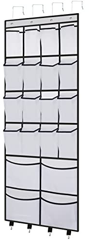 Multifunktionale Hängeorganizer, schuhaufbewahrung hängend mit 20 Taschen, Tür-Schuh-Organizer zum Aufhängen für Schrank-Schlafzimmer-Wohnzimmer Wandbehang Kleiderschrank Hängetasche für Schuhe