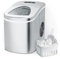 Smad Ice Maker Machine, Ice Cube Maker Counter Top Ready in 6-8 Mins, Small Ice Maker Silver for Home, 12kg Bullet Ice Cubes 24 Hrs, 2.2L with Ice Scoop & Basket