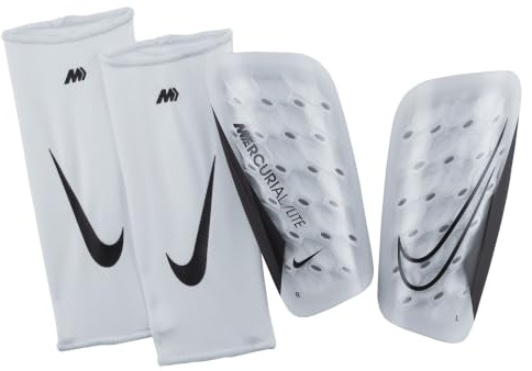 Nike DN3611-100 NK Merc Lite - FA22 Shin Guards Unisex Adult White/White/Black Tamaño M