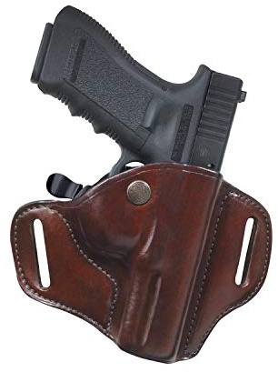 Bianchi 82 Gürtelholster, Leder/braun, Links, Walther P99/P99C/P99Q/PPQ, 50mm Gürtelschlaufe