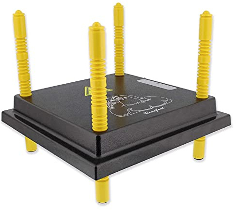 eivolution Küken Wärmeplatte 40x40 cm I 38W I höhenverstellbar I Heizplatte zur Kücken-Aufzucht I geeignet für alle Geflügelarten wie Hühner, Wachteln, Puten