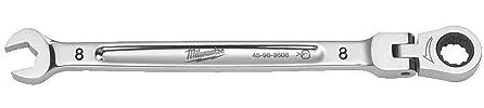 Milwaukee Ratschenschlüssel mit Gelenk, 8 mm, Maxbit