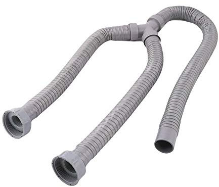 LSSEDA Drain Hose,Replacement Drain Hose,Washing Machine PVC Y Shaped Drain Discharge Hose Washer Pipe Connector for Dishwasher,(Color:Gray)