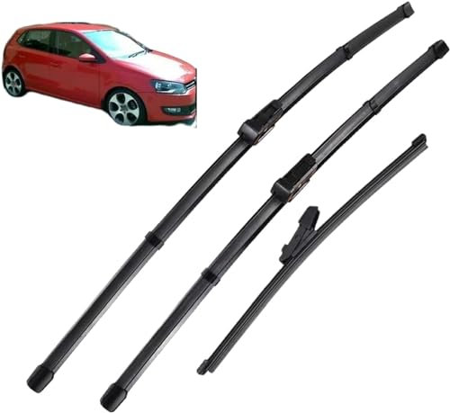 Scheibenwischerblätter für VW Polo 6R Schrägheck 2009–2017 24+16+11, Auto Scheibenwischer Vorne Und Hinten Wischerblätter Ersatzwischblätter Zubehör