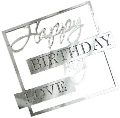 Décoration de gâteau anniversaire avec amour, décoration de gâteau d'anniversaire | Fourniture de décoration de gâteau de fête d'anniversaire My Love - Décoration de gâteau de fête,