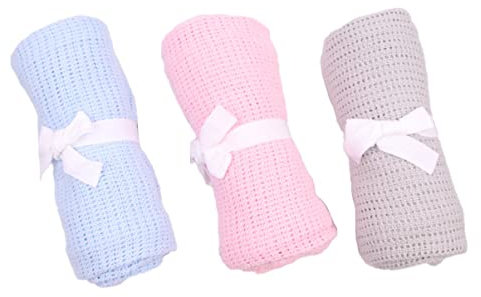 UTHCLO 3stücke Teiliges Für Junge Mädchen Weiche Und Atmungsaktive Decke Als Pucktuch Kuscheldecke Oder Schlafdecke Für Kinderwagen Und Krippe Für Neugeborene