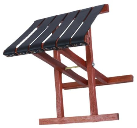 BESPORTBLE Klapphocker Camping Faltbar Holz Verstärkt Leicht Tragbarer Angelhocker Gartenbank für Outdoor Reisen