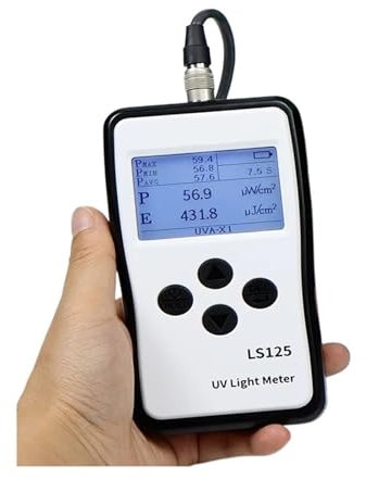 Misuratore di luce ultravioletta, radiometro, sornti luminose UVA UVB, LS125, multi-sonda, alta precisione, funzionamento semplice(LS125)