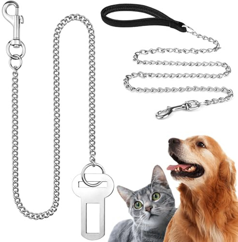 GZjiyu Ceinture Chien Voiture,avec Absorption des Chocs et Mousqueton,2 Pcs