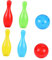 Sosoport Plastic Bowling for Adults Lightweight Bowling for Fun Develops Motor Skills Coordination Birthday present Random Color
