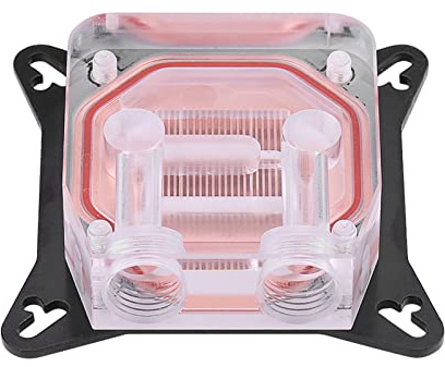 Generic Bloque de Agua de CPU, Enfriador de GPU con Computadora de Vía Fluvial GPU Bloque de Enfriamiento de Agua Base de Cobre POM Cubierta