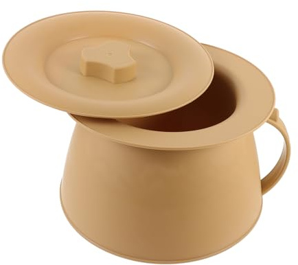 WEKADRIN Orinal Tapa Recipientes Plásticos para Orina Bacinilla para Niños Reutilizable Portátil Fácil de Limpiar para Ancianos y Adultos