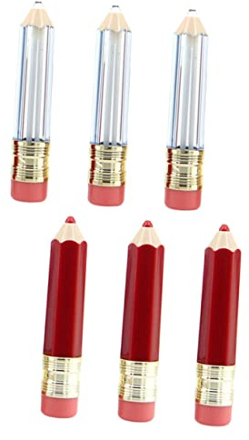 ELAYARD 6stücke Leere Lipgloss-tuben in Großem Stil Nachfüllbare Lippenstifthülsen aus Hochwertigem Material für DIY Lippenstift Lippenbalsam und Lippencreme