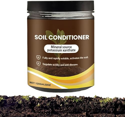 Acondicionador suelo para plantas de interior | Nutrimento cultivo 120 g | Activador del suelo para reducir la acumulación de sales, para jardineros domésticos, paisajistas, jardín, césped