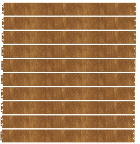 Bordure de Jardin en Acier, Bordure de Pelouse Gazon Parterre Métal Barrière Clôture de Jardin 10 pcs 10x103 cm Acier corten Flexible