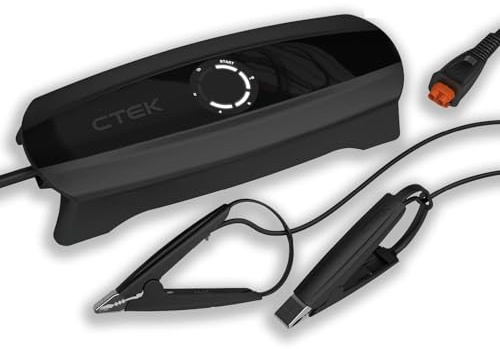 CTEK CS ONE (Gen 2) mit WLAN, 12V Smart Batterieladegerät und Maintainer mit App-Steuerung, Fernüberwachung, adaptives Laden und polaritätsfreie Klemmen für Auto & Motorrad
